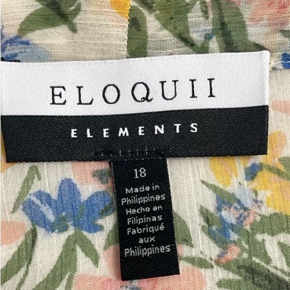 Eloquii floral long sleeves dress , size 18 - Picture 10 of 12